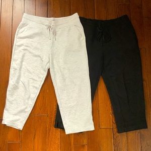 Capri Bundle - both size medium - black and Heather gray by 32 Degrees